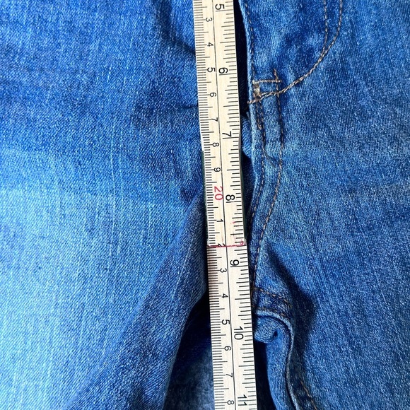 Steve's Jeans Cotton Medium Wash Moto Style Stretch Straight Leg Women Size 14 - Picture 6 of 9